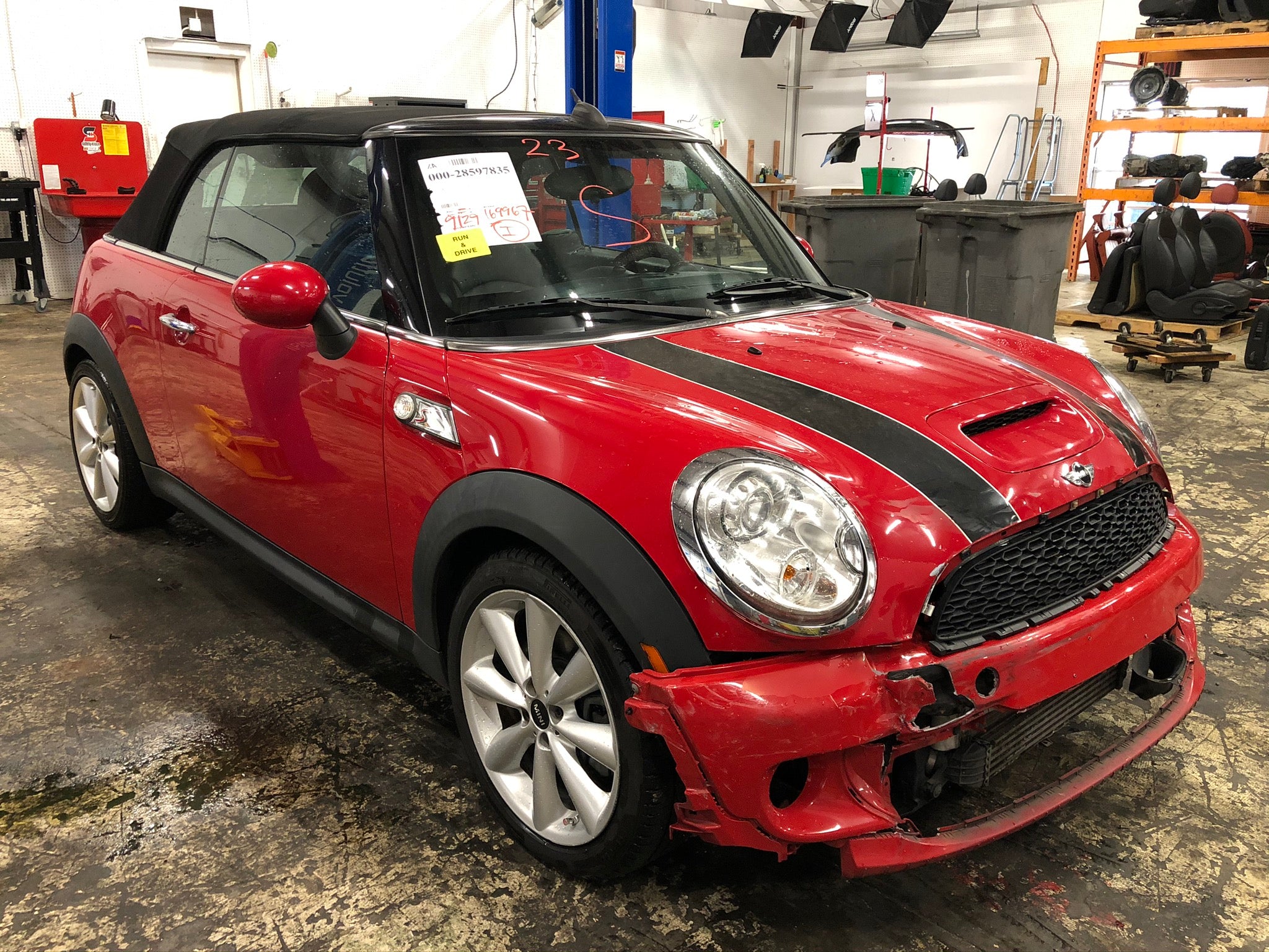 ALLMAG Auto Parts, 2012 MINI Cooper Convertible S, New Parts Car (Oct 2020) Stk # 212