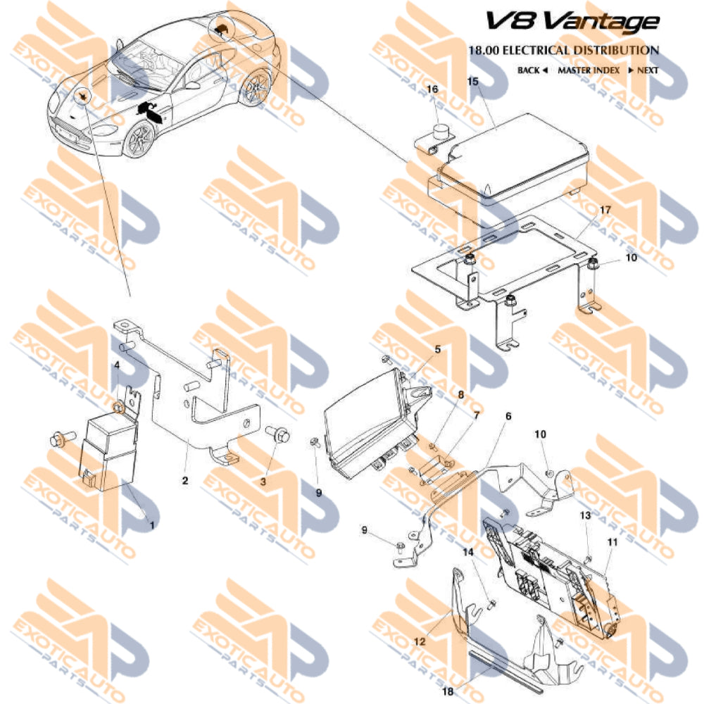 Aston Martin, Fuse Box Blower Motor - Aston Martin - 8G33-14A173-AA