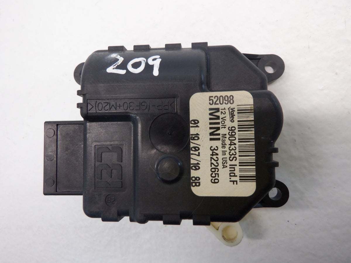 Mini Cooper, Mini Cooper A/C Fresh Air Recirculation Door Actuator 64113422659 07-16 R5X R6x