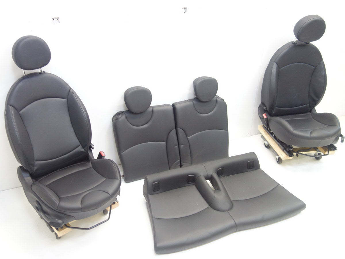 Mini Cooper, Mini Cooper R57 Convertible Seats Carbon Black Leatherette K9E1 09-15 172