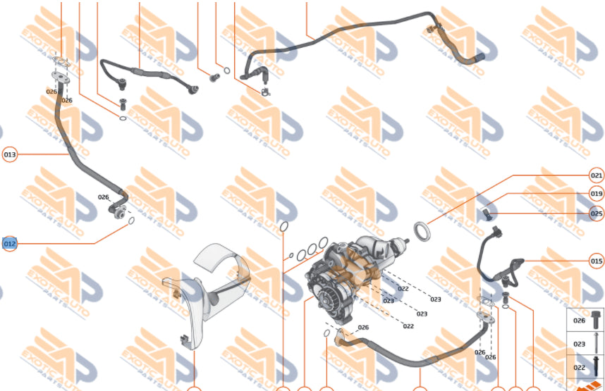 McLaren, Turbo Drain Line O-Ring-Seal